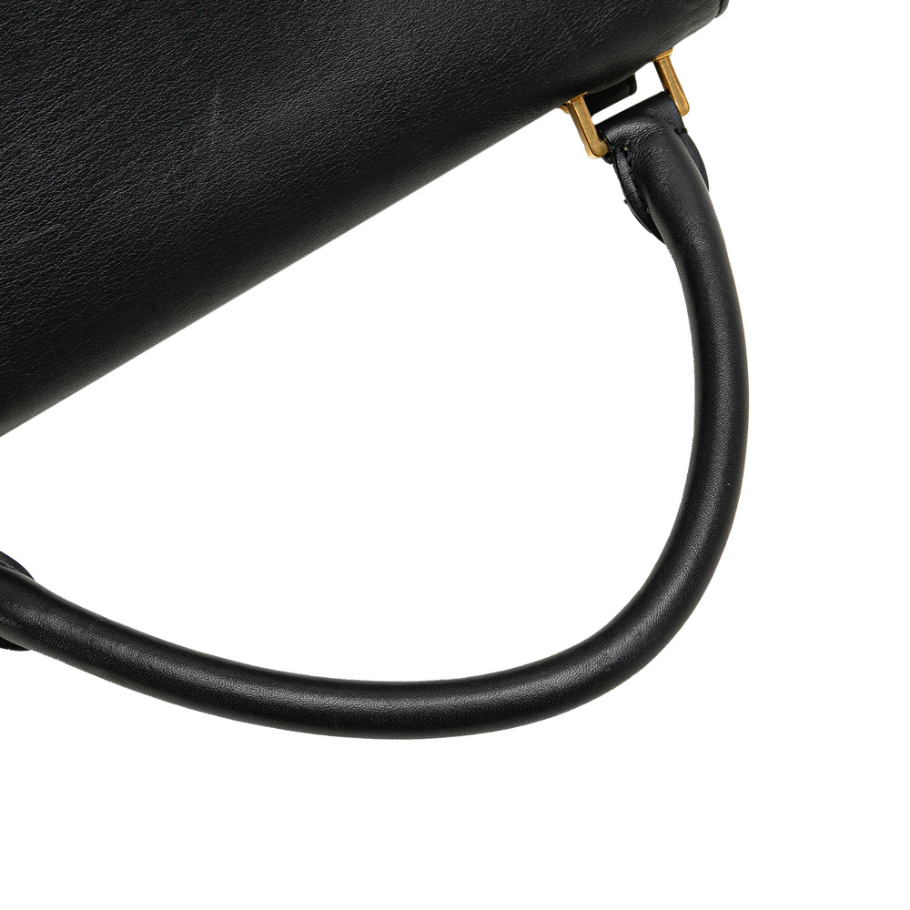 Pre-Loved Celine Medium Tricolor Leather Trapeze Satchel - Picture 10 of 12